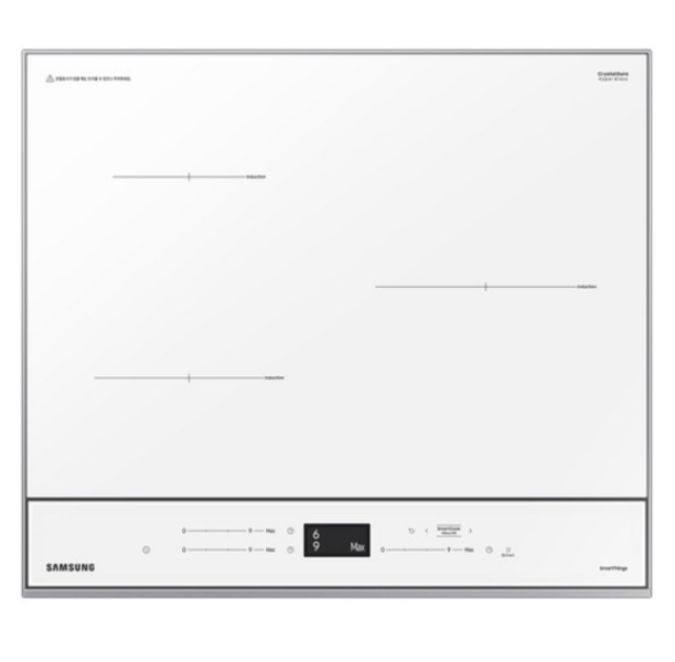 삼성전자 BESPOKE 빌트인 인덕션 3구, NZ63B6507XF(글램 화이트)